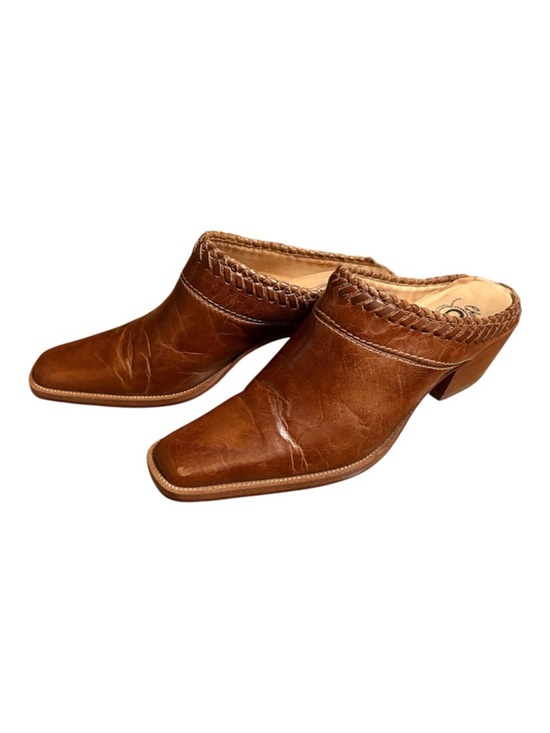 Charlie 1 Horse by Lucchese Brown Leather Western Mules Size 8.5B Brazil main image 12